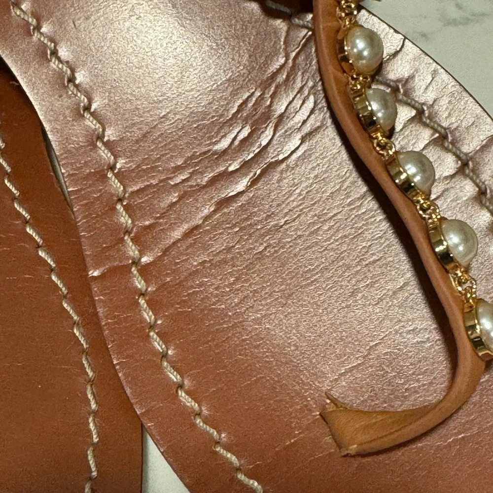Tory Burch Emmy Pearl Embellished Sandals